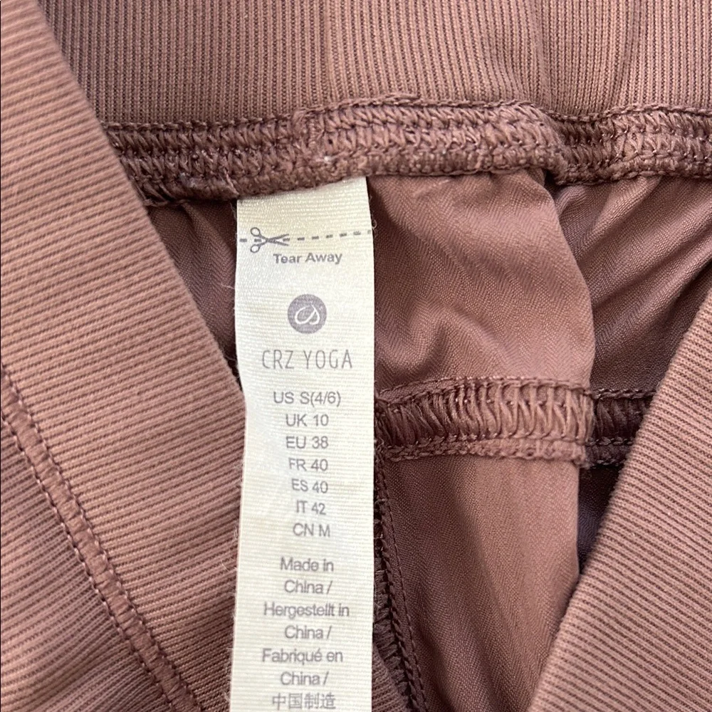CRZ YOGA Plum Drawcord Yoga Track Pants Athletic 7/8 Length, 4-6 Small - Picture 5 of 16